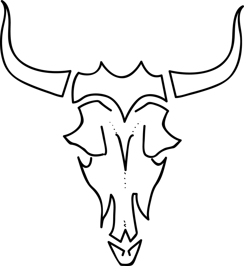Cows Skull - Free Vector Download | Qvectors.