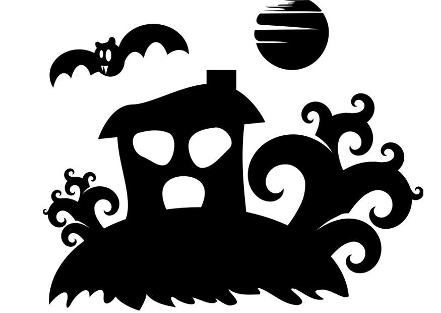 Coloring page haunted house - img 22979.