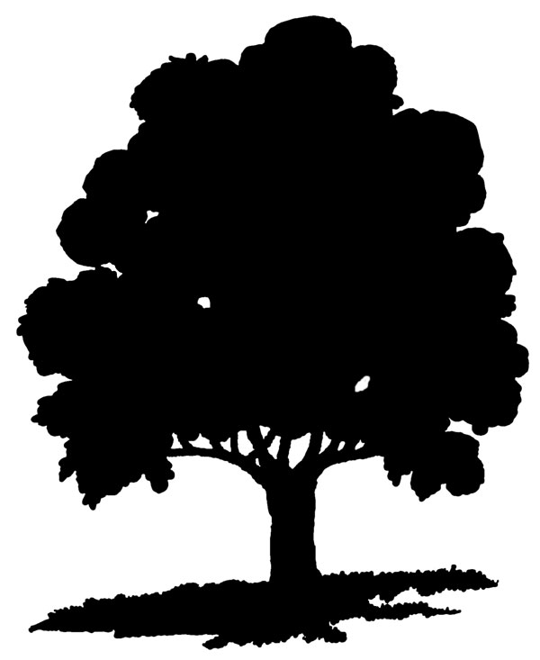 clip art free tree silhouette - photo #6