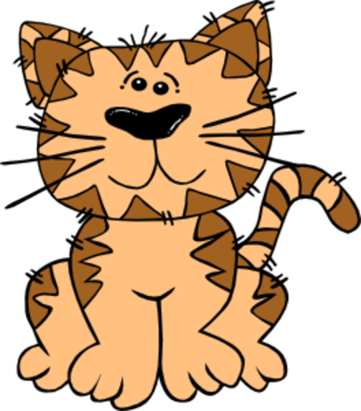 Free Cute Cartoon Cat Clip Art