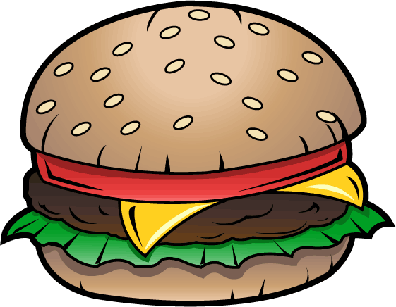 Free Clip-Art: Food » Junk Food » Cheeseburger