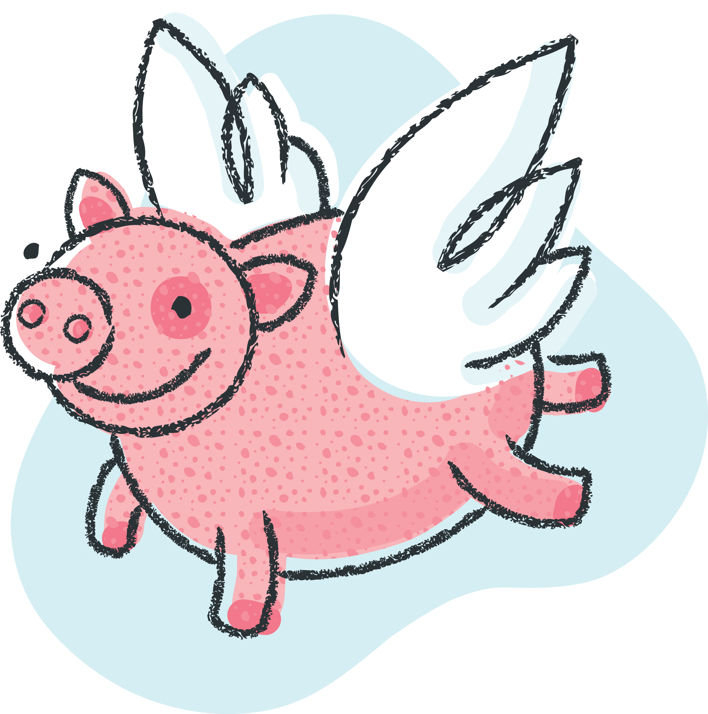 when pigs fly clipart - photo #1
