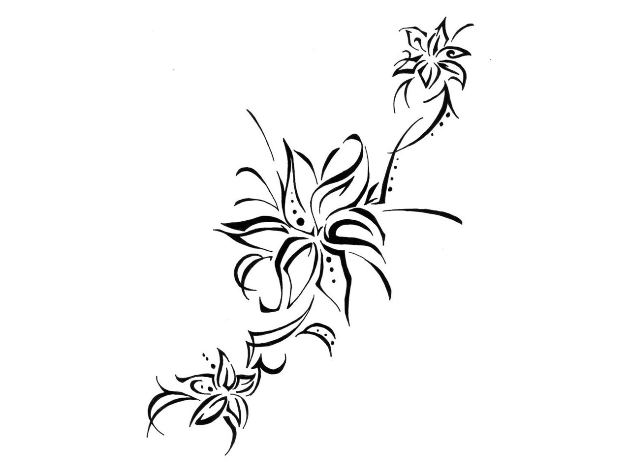 flower tattoo clip art - photo #40