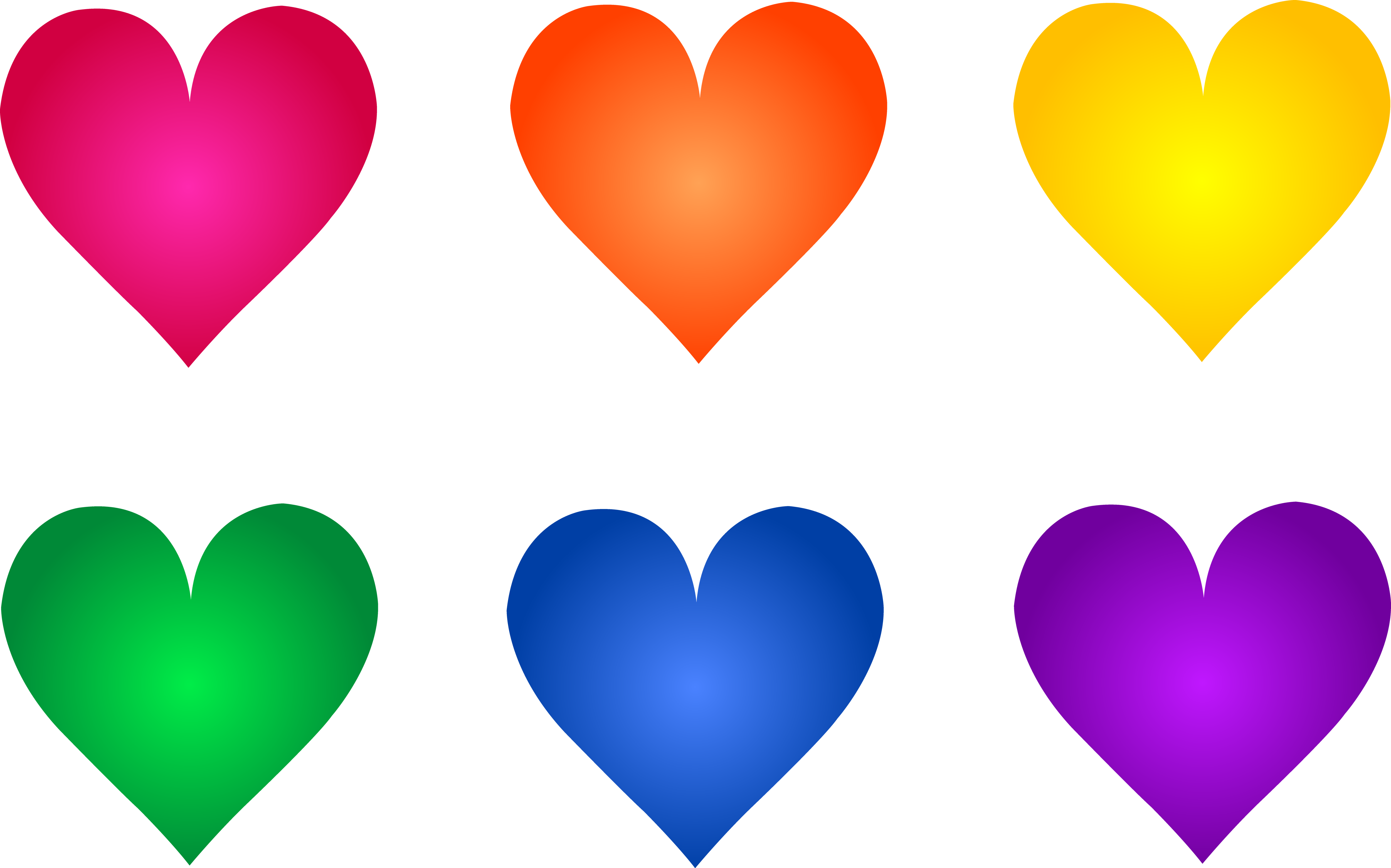 Colorful Hearts Clipart | Clipart Panda - Free Clipart Images