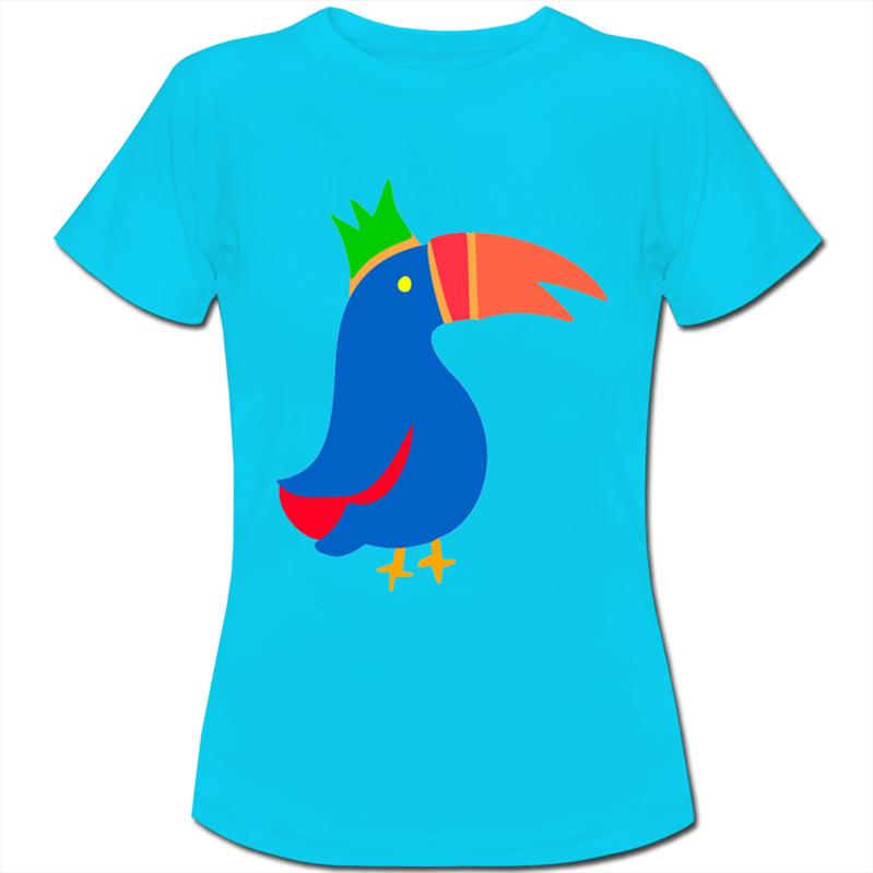 Bright Toucan Bird Cartoon Womens Ladies T-Shirt | eBay