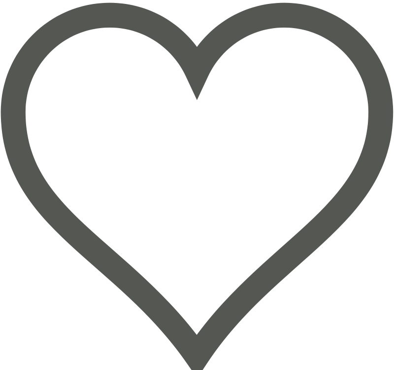 Heart Icon (Deselected) Free Vector / 4Vector