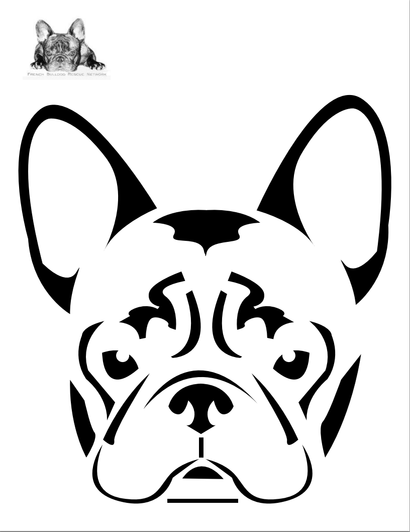 Images For > Bulldog Paw Stencil