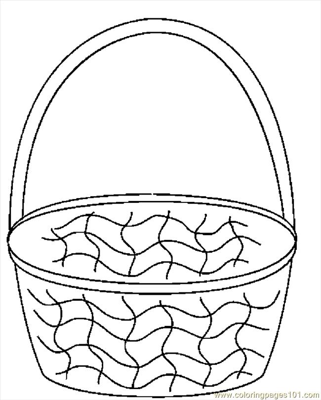 Coloring Pages Easter Baskets