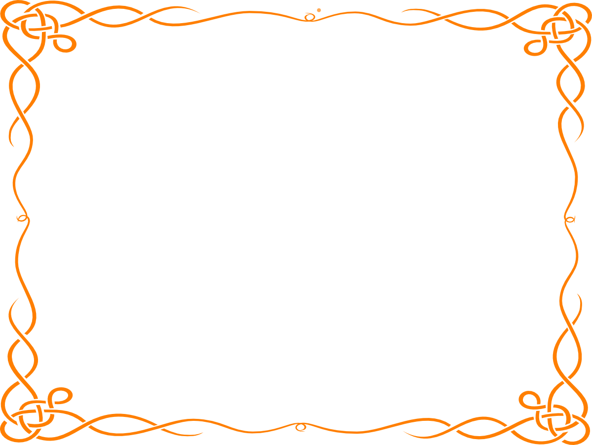 Orange Decorative Border Vector: AI and EPS Downloads