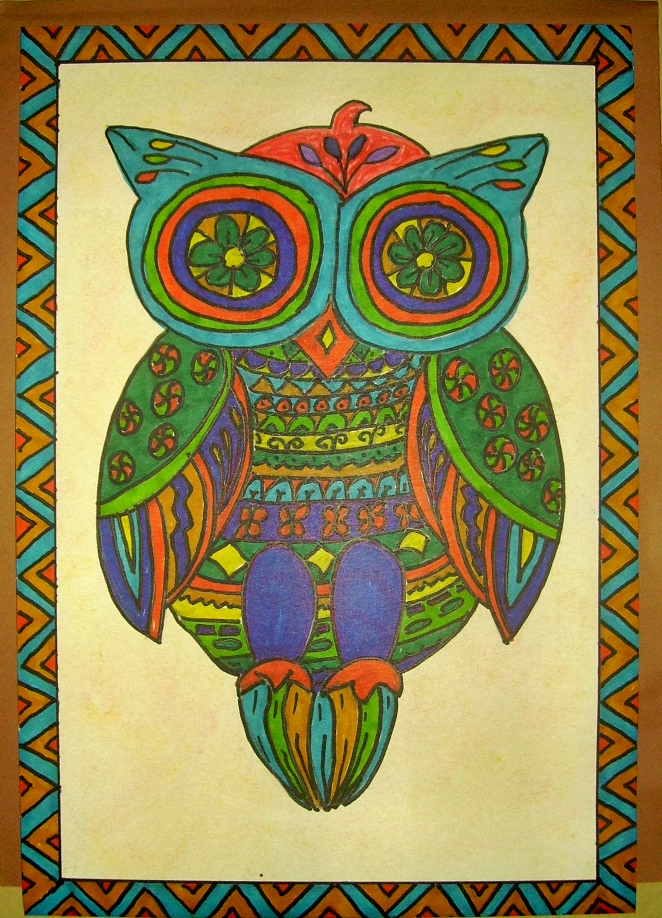 Mexican Folk Art Owl | KIDS & GLITTER