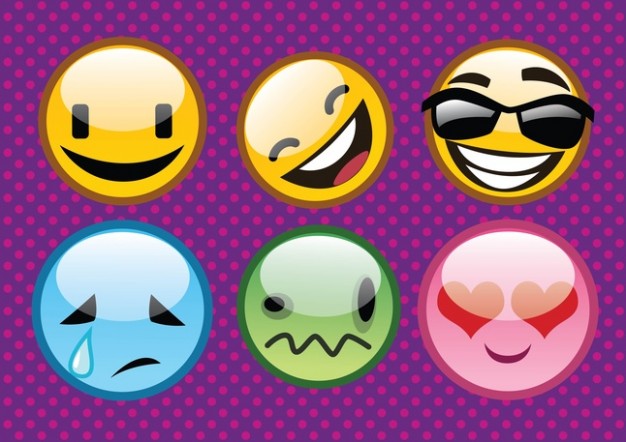 coole Emoticons | Download der kostenlosen Vektor