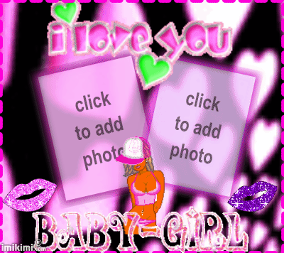 I love you baby gurl animated background hearts - imikimi.com