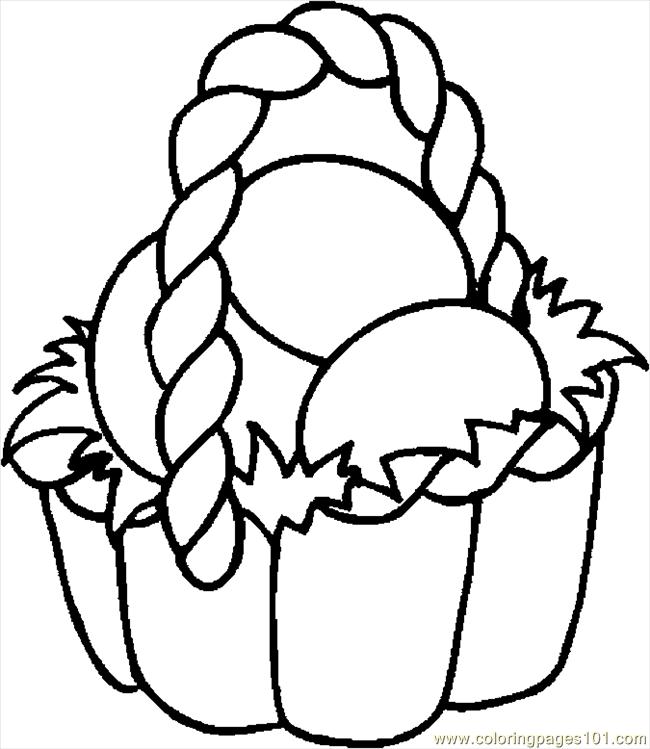 Coloring Pages Easter Basket 27 (Entertainment > Holidays) - free ...