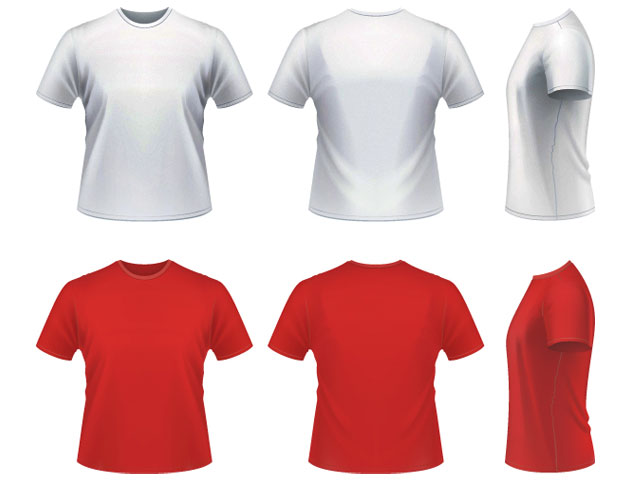 Vector realistic T-shirt Template | Free Download T Shirt Template