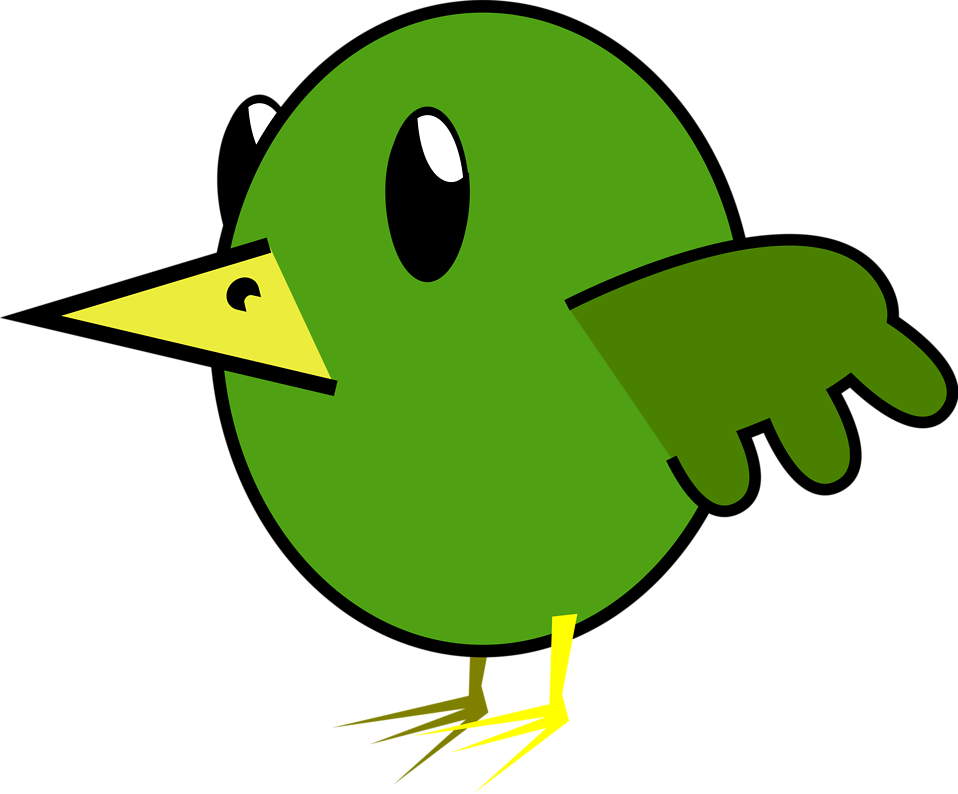 Free Stock Photos | Illustration of a green cartoon bird | # 15162 ...