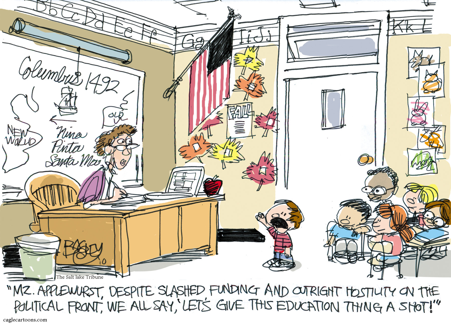 Editorial cartoon: About this school thing ... | NJ.com