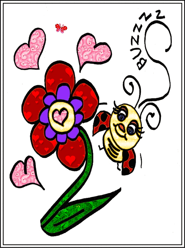 Christian Images In My Treasure Box: Home Drawn Cartoon Lady Bugs