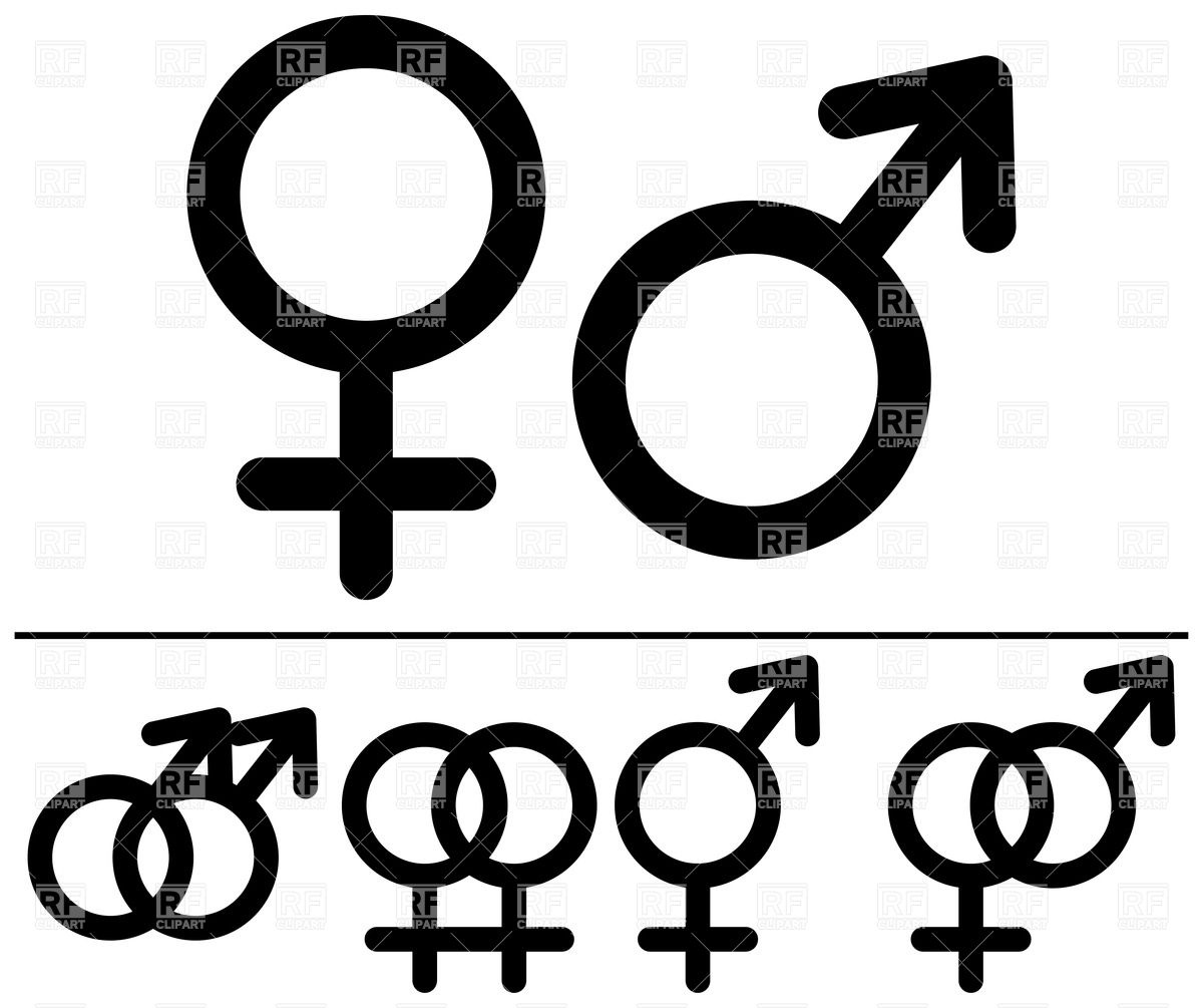 Male and female symbols, 32802, Signs, Symbols, Maps, download ...