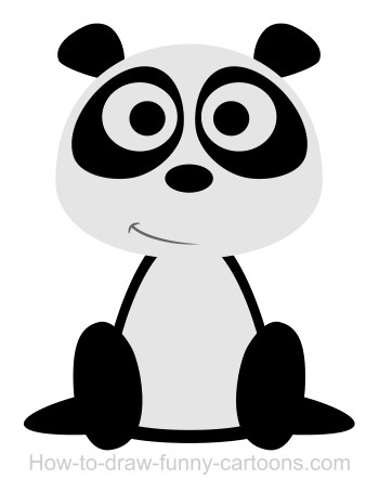 Drawing a panda cartoon