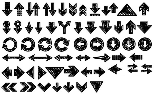 1000+ Free Graphics: Vector Arrow Shapes for Photoshop