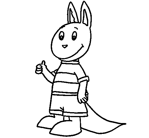 Coloring page Kangaroo II to color online - Coloringcrew.