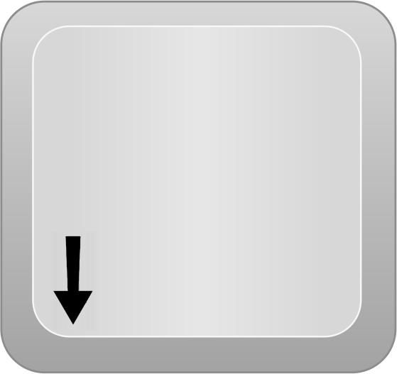 Computer Key Arrow Down Clip Art Download