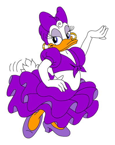 Clipart - Animaatjes daisy duck 91273