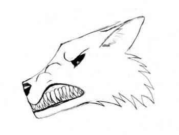 How to Draw a Snarling Wolf, Step by Step, Werewolves, Monsters ...