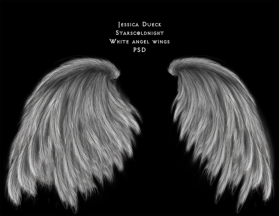White angel wings PSD by StarsColdNight on DeviantArt