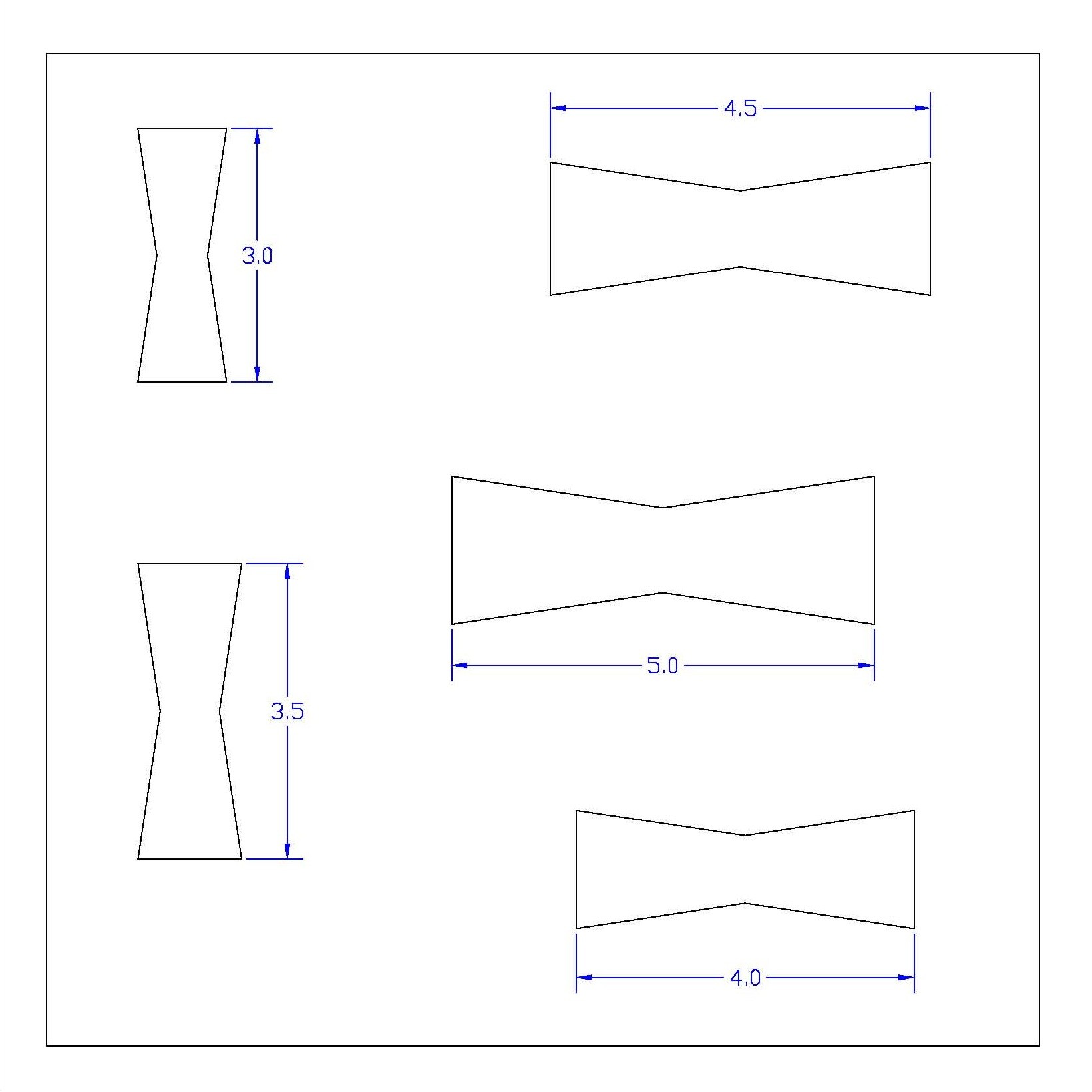 Free Wood Printable Bow Tie Template