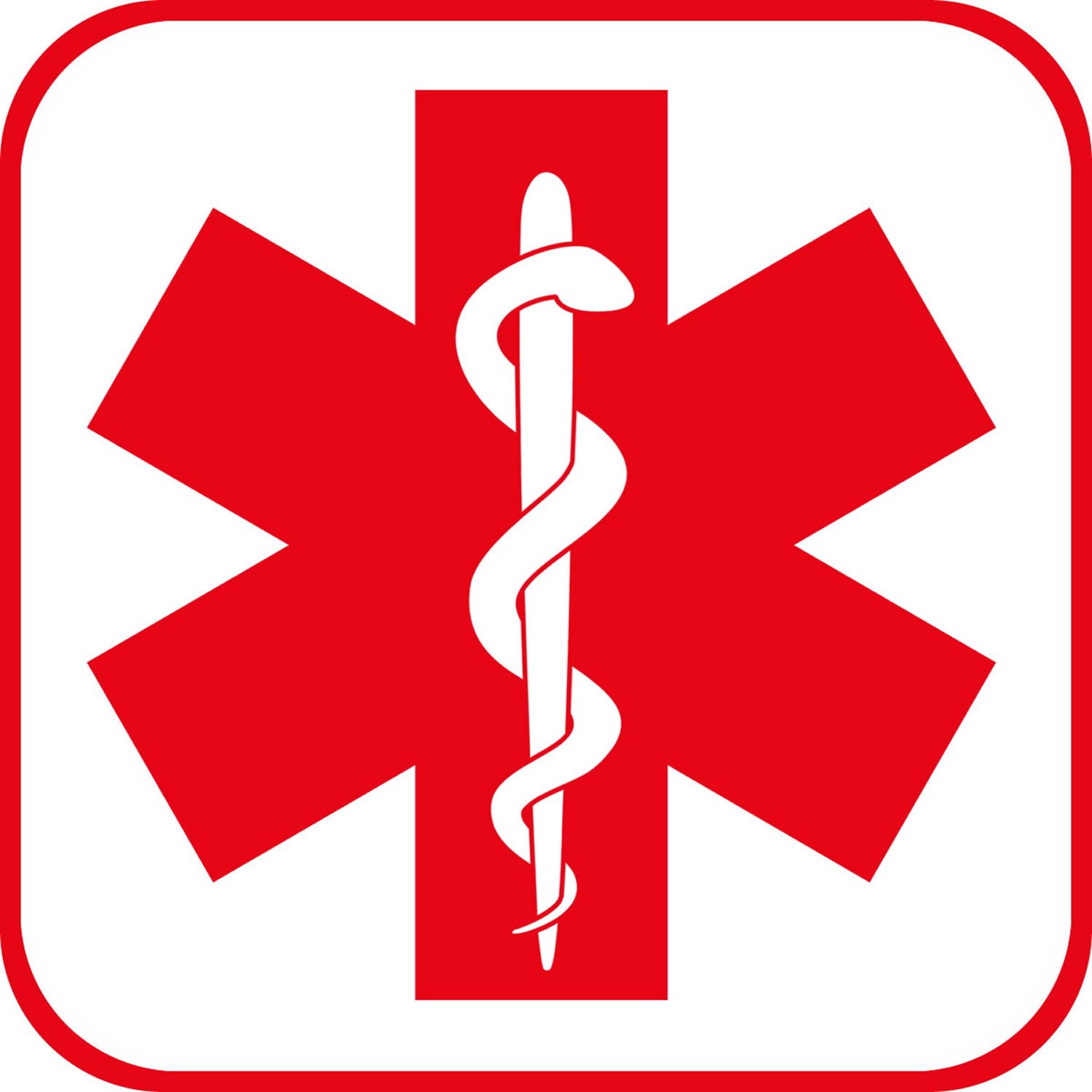 Creative Clam RED MEDICAL ALERT SYMBOL Fire and Rescue Heroes ...
