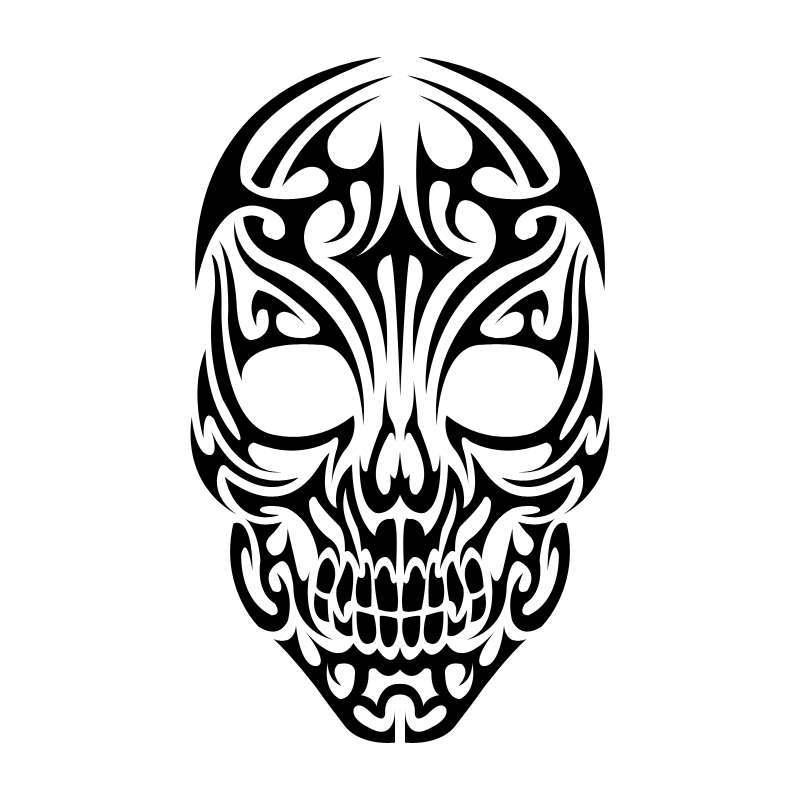 Tribal Skull by Shadow696 on deviantART