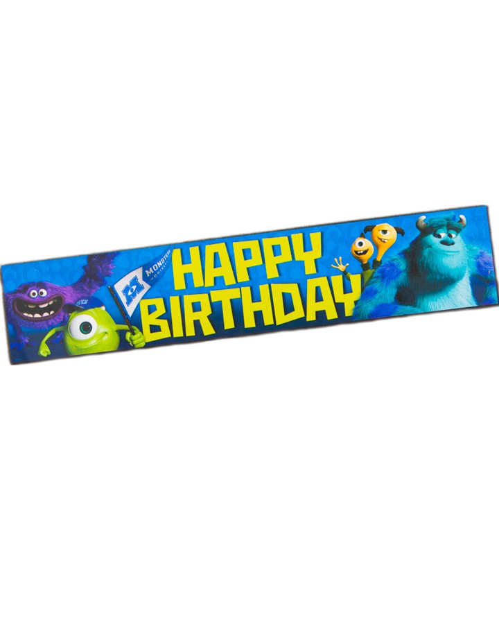 Monsters University Happy Birthday Banner | PARTY SUPPLIES