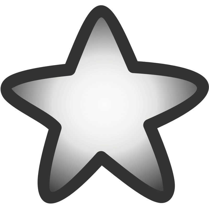 Clipart - Silver star