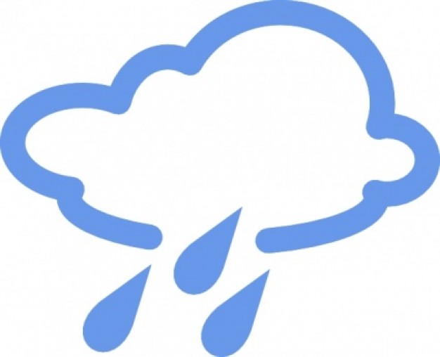 Raining cloud icon clip art Vector | Free Download