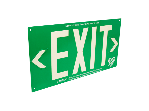 Photoluminescent Exit Signs | Low Location, LED And More
