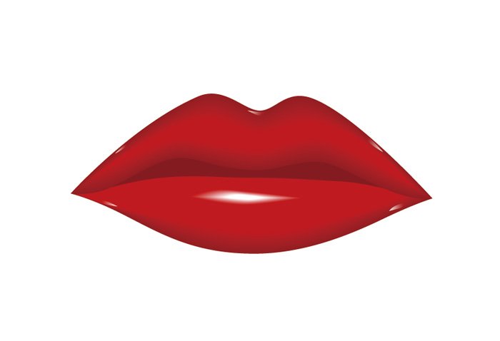 free clip art red lips - photo #11