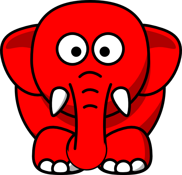 Gop Republican Elephant clip art - vector clip art online, royalty ...