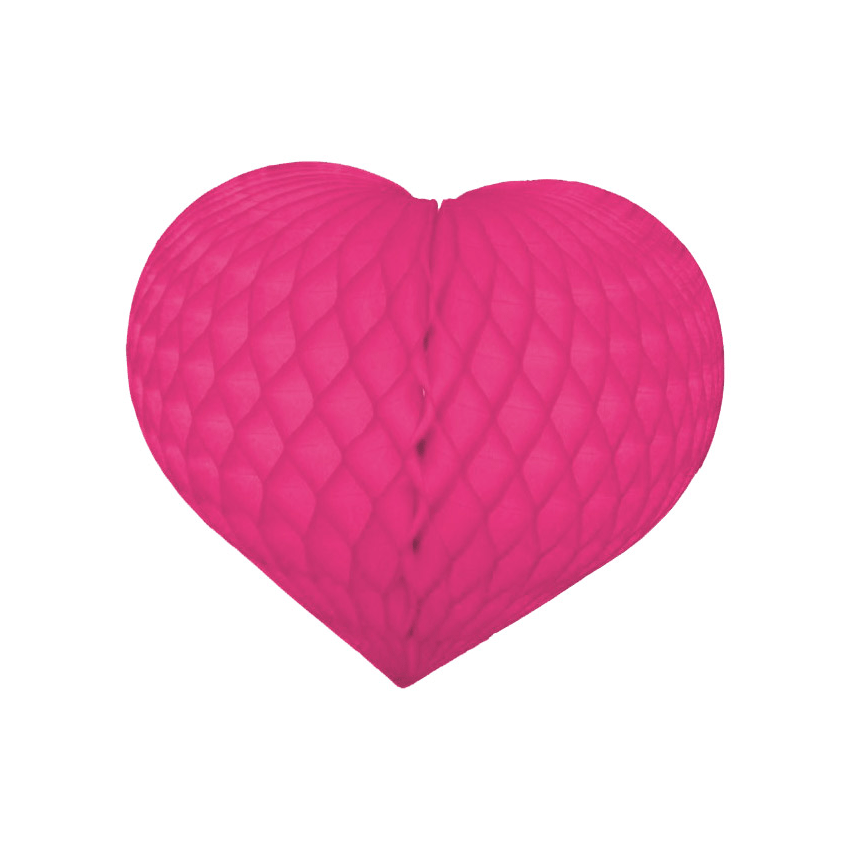 Tissue Paper Heart 12" (pink)