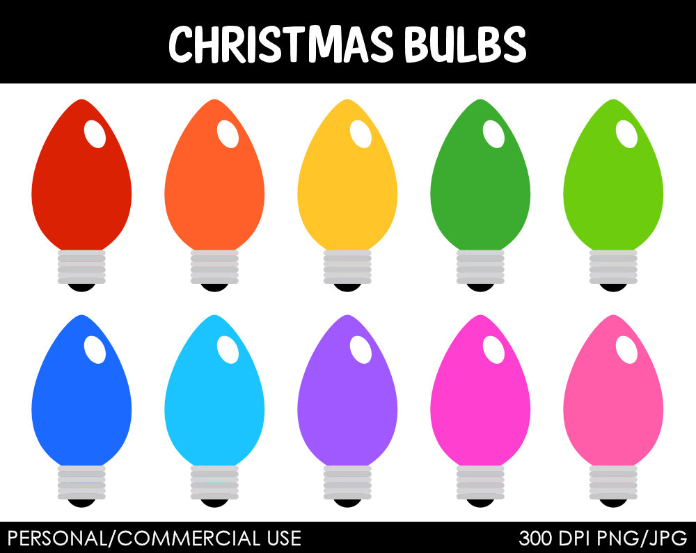 Christmas Light Bulb Clip Art Cliparts co