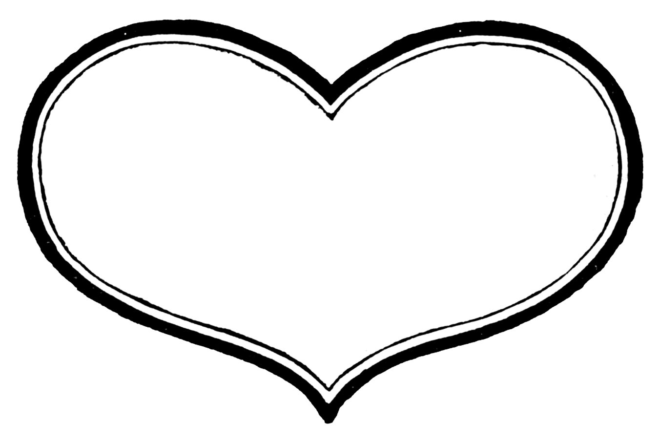 heart clipart free black and white - photo #39