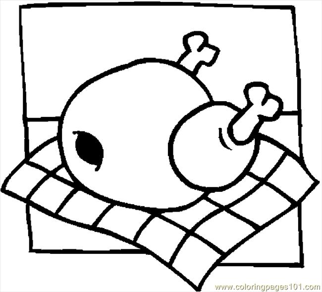 Cooked Turkey Coloring Pages 247 | Free Printable Coloring Pages