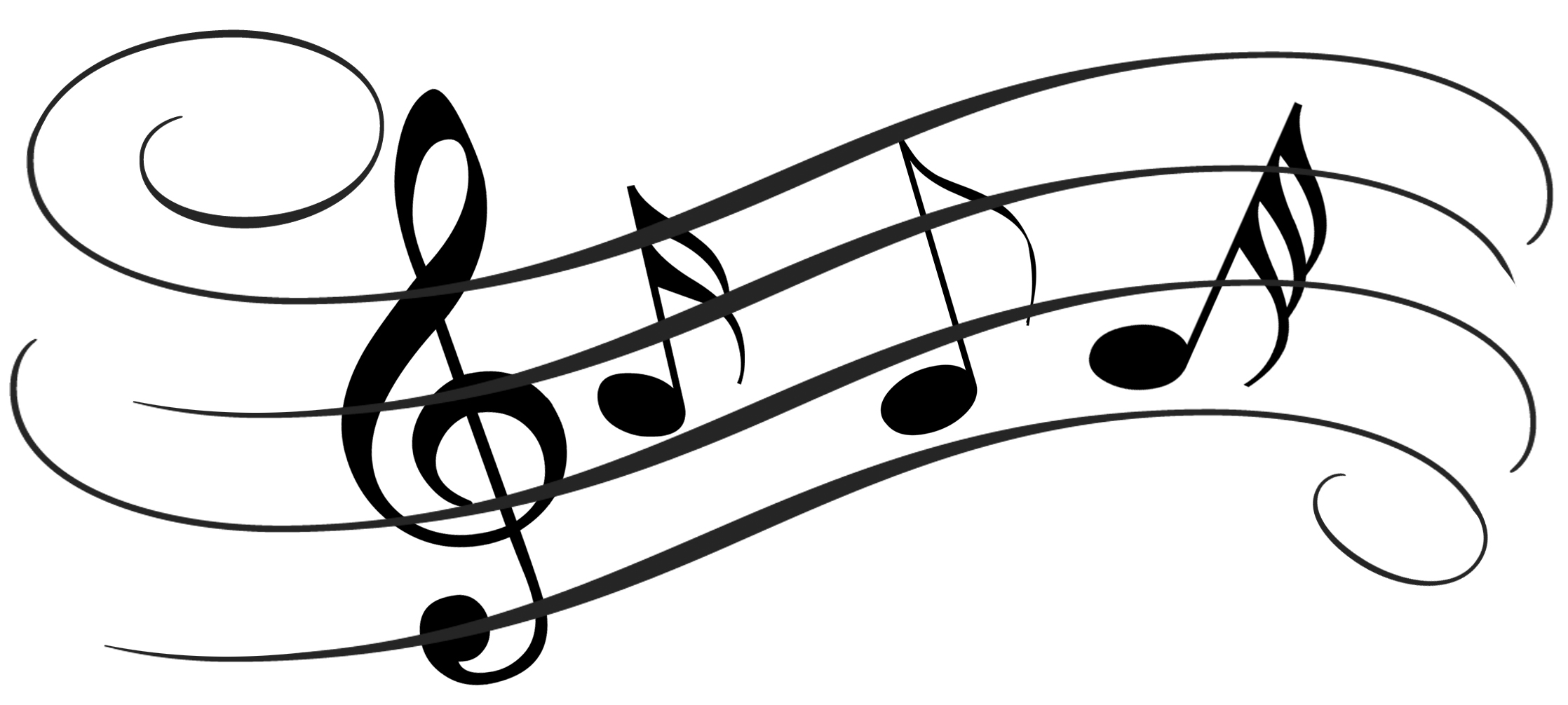 Music Notes On Staff Clipart | Clipart Panda - Free Clipart Images