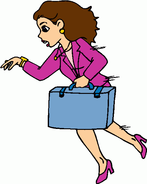 businesswoman_running clipart - businesswoman_running clip art