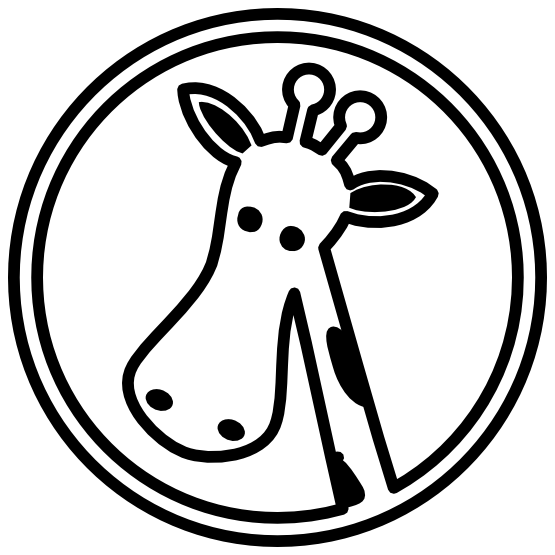 Clip Art: giraffe head black white line animal SVG - ClipArt Best ...