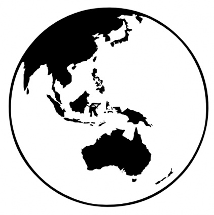 Globe Map Clipart Black And White | Clipart Panda - Free Clipart ...