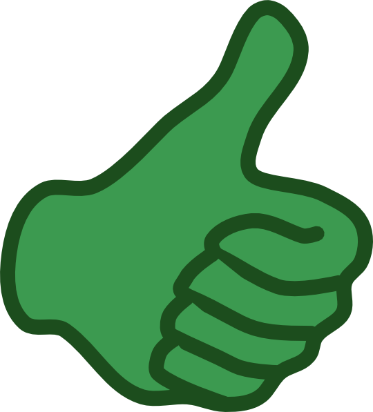 Green Thumbs Up clip art - vector clip art online, royalty free ...