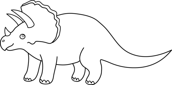 Triceratops Outline Images & Pictures - Becuo
