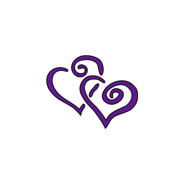 Purple Hearts clip art found on Polyvore | Carla's Wedding | Pinterest