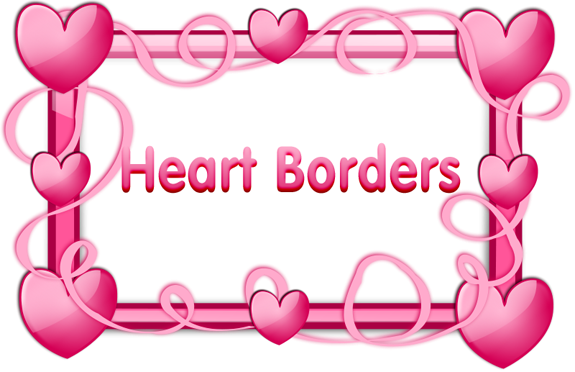 Pix For > Free Heart Border Clipart